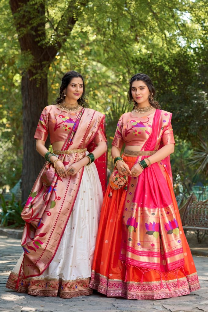 The Enchanting Embrace of Tradition: The Jacquard Silk Paithani Lehenga Choli 8 The Enchanting Embrace of Tradition: The Jacquard Silk Paithani Lehenga Choli