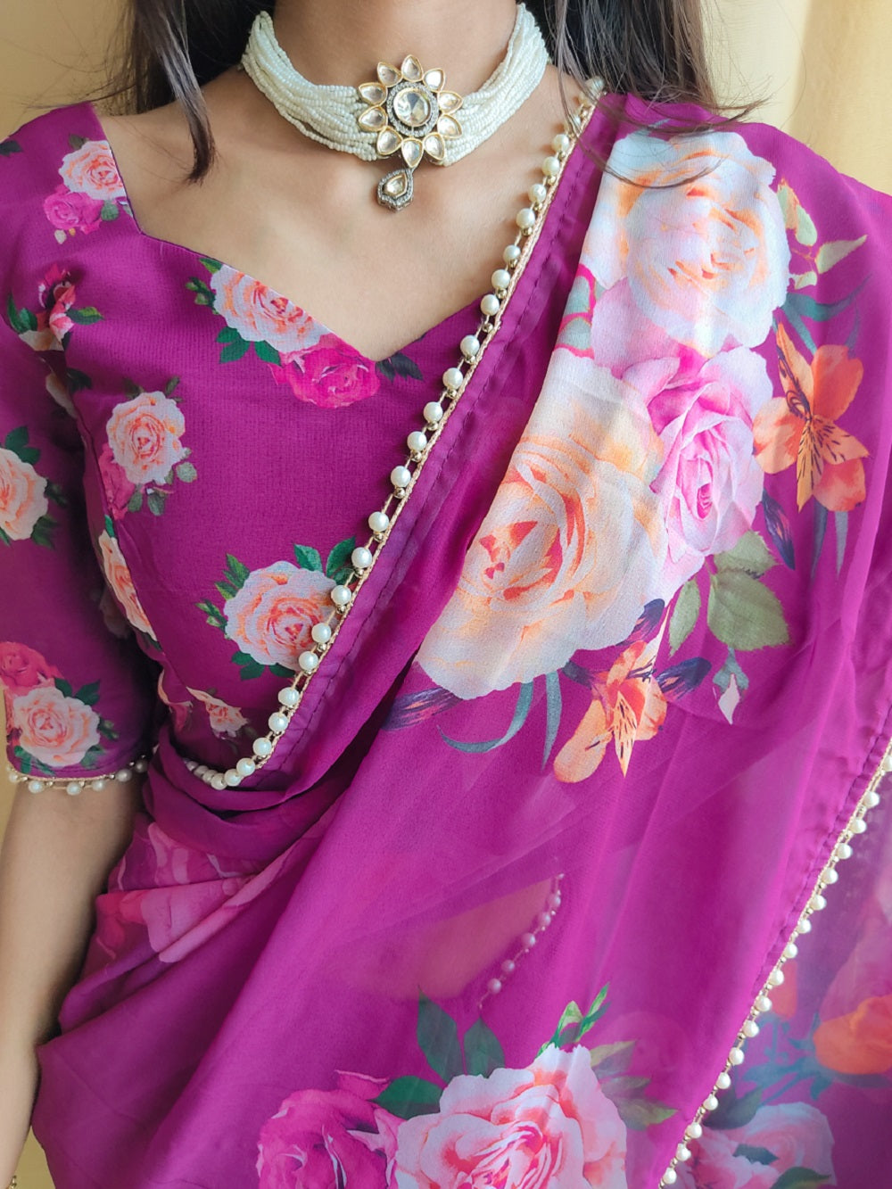 The Enchanting World of Purple Sarees: A Guide for Every Woman