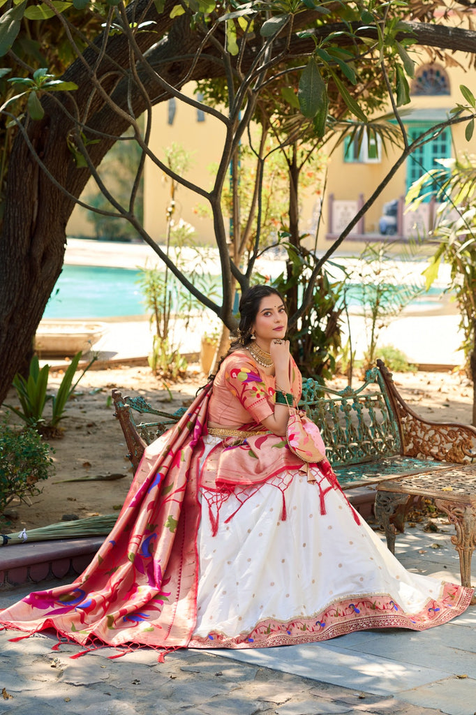 The Enchanting Embrace of Tradition: The Jacquard Silk Paithani Lehenga Choli 6 The Enchanting Embrace of Tradition: The Jacquard Silk Paithani Lehenga Choli