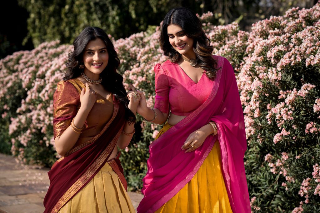 Unveiling Elegance: A Look into the South-Indian Kanchipuram Lehenga Collection 8 Unveiling Elegance: A Look into the South-Indian Kanchipuram Lehenga