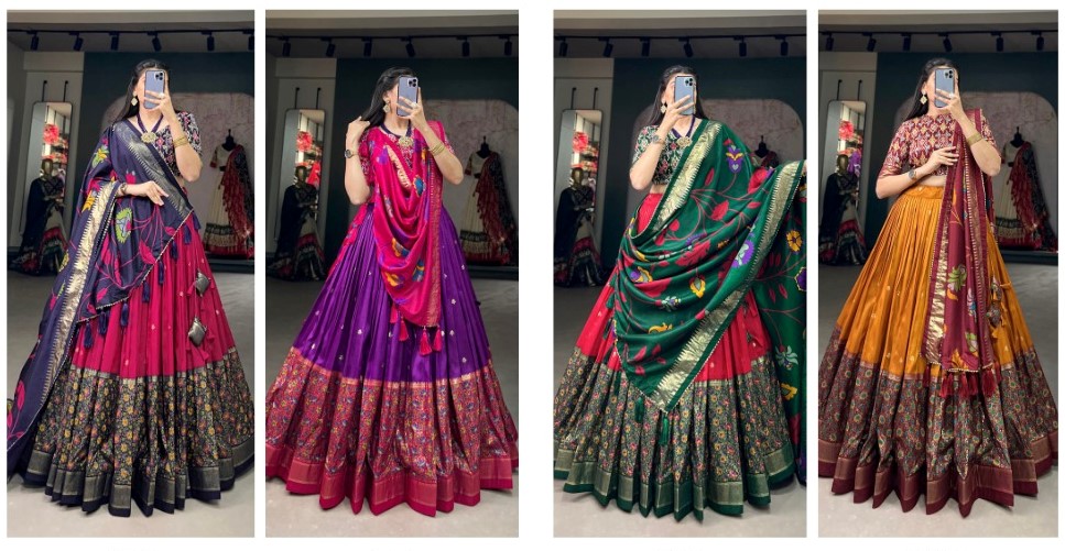 Unveiling Timeless Beauty: The Tussar Silk Lehenga Choli 1 Tussar Silk Lehenga Choli